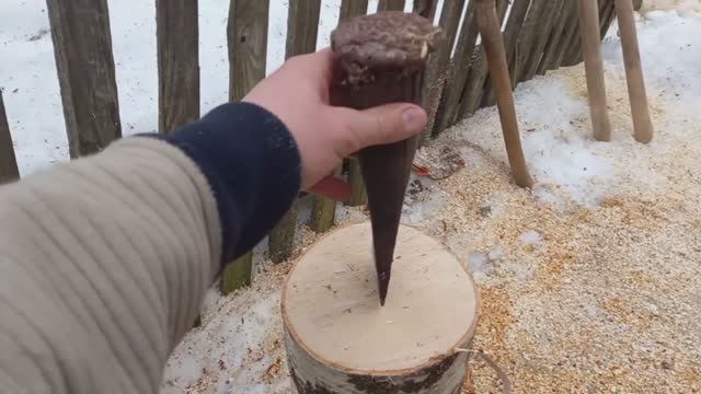 Дрова. Как правильно колоть дрова.