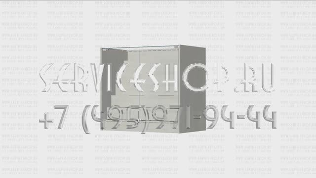 Стеклянный  прилавок с горкой внутри