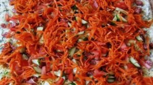 Рулет из лаваша с морковью и сыром