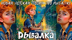 Волшебная тетрадь. РЫБАЛКА. Новая весёлая детская песня про неудавшуюся рыбалку. Детский танец.