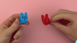 Зайчик-Попрыгайчик! Как Сделать Зайчика из Бумаги Своими руками!