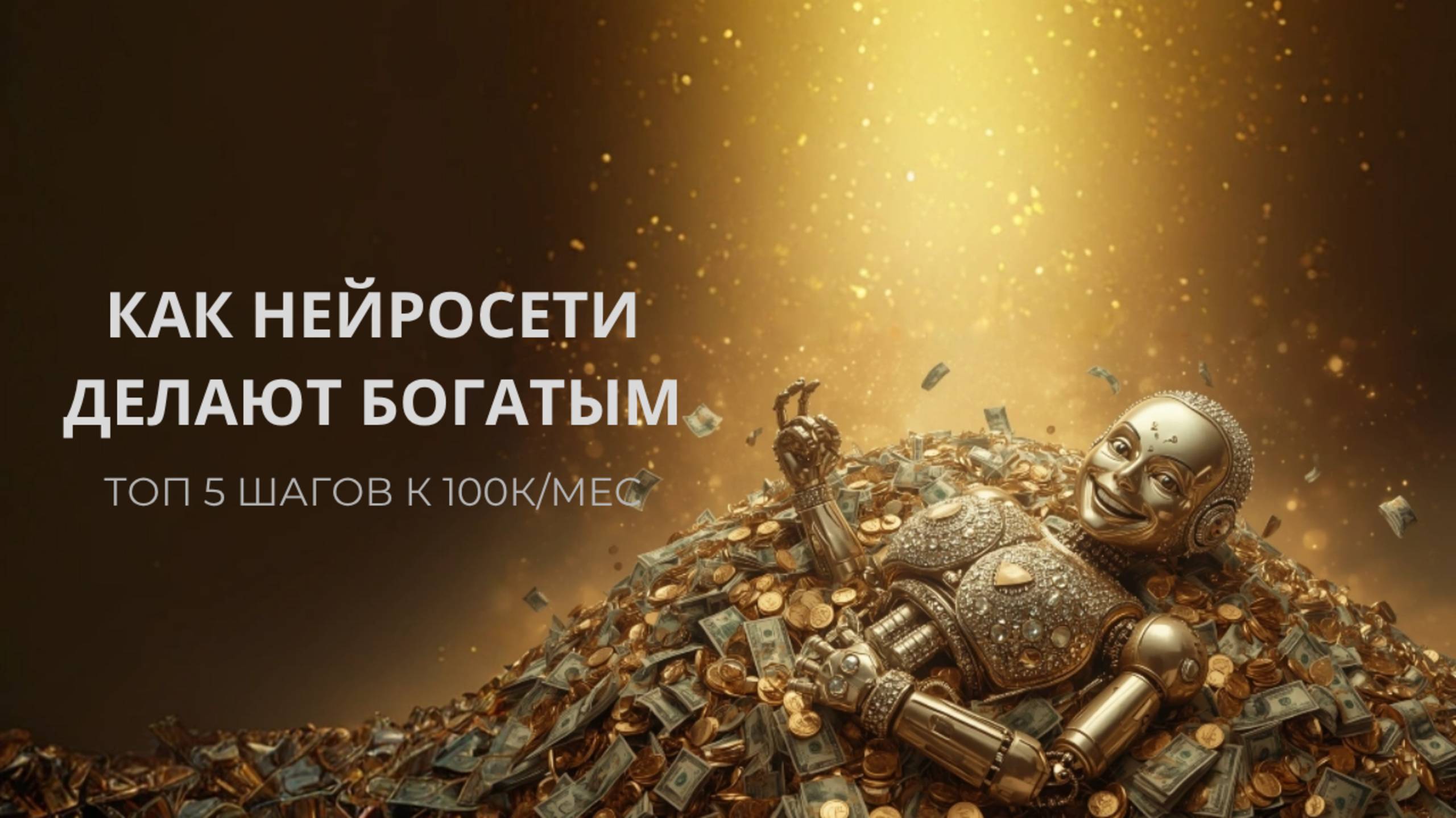 Как зарабатывать на нейросетях? 5 ШАГОВ к первым 100 тыс