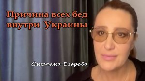 Снежана Егорова: "Причина всех бед внутри Украины"