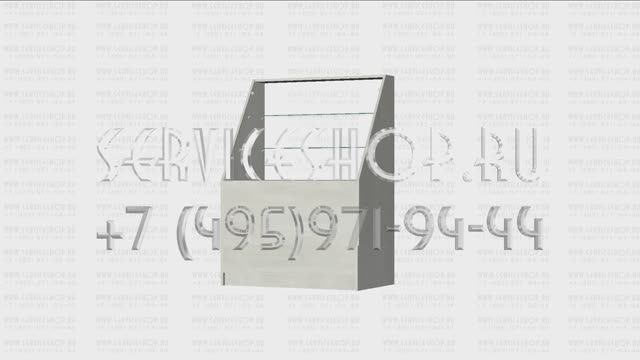 Стеклянный высокий прилавок