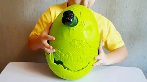 Огромное яйцо ZURU Smashers Тирекс 26 сюрпризов MEGA Jurassic Light Up Dino
