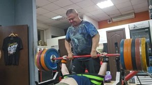 Жим 300 кг в слинге!!!
