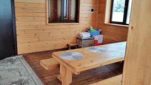 Убралась на веранде. Накрыла розы.