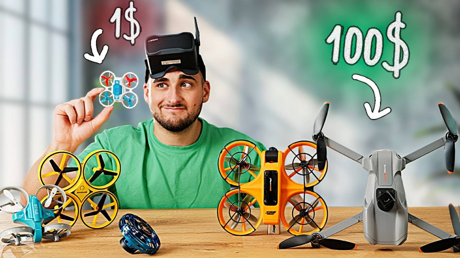 1$ Vs 10$ Vs 100$ КВАДРОКОПТЕР !