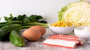 Салат Нежный с кукурузой