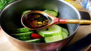 Огурцы маринованные колечками