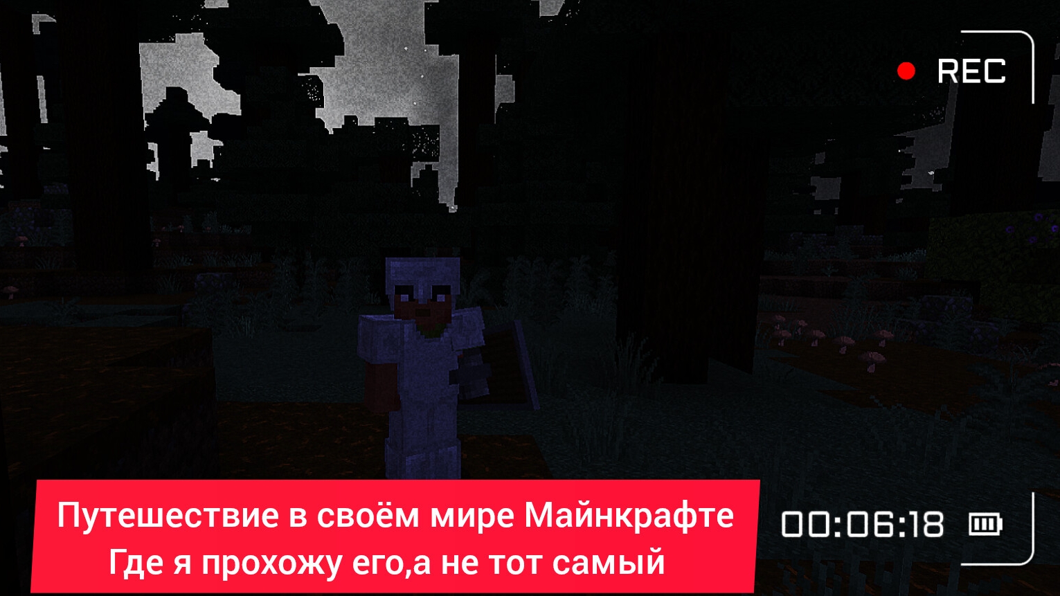 Путешествие в своём мире Майнкрафт.