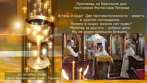 Почему в наших жизнях нет чудес?  Проповедь отца Ростислава на Евангелие дня, 11 октября 2025г