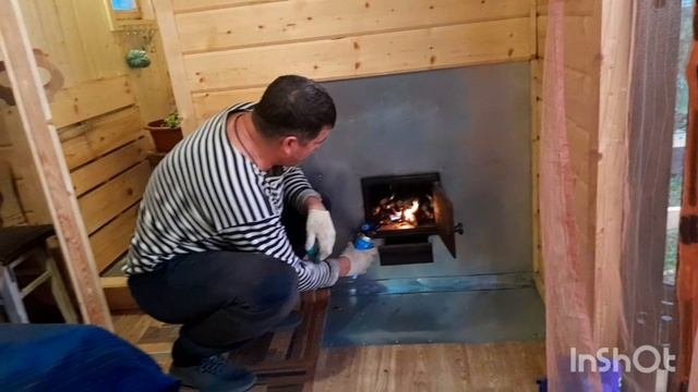 Каркасная круглогодичная баня 6×2.4 , первая топка и море эмоций!😁😉👍#делакрестьянские