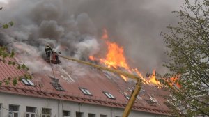 2015.05.04 Пожар (ШКОЛА ПОВАРОВ - общежитие).город Гусев