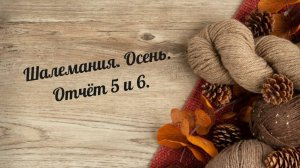 Шалемания. Осень. Отчёт 5 и 6.
