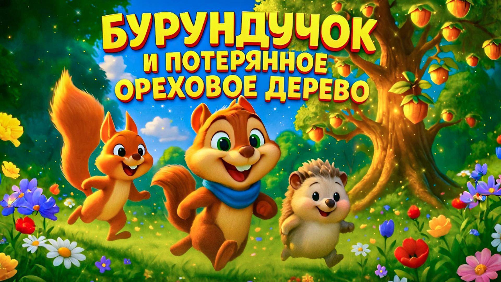 Сказка Бурундучок и Ореховое Дерево | Развитие ребенка через умные сказки для быстрого засыпания