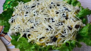 Салат Новогодние часы