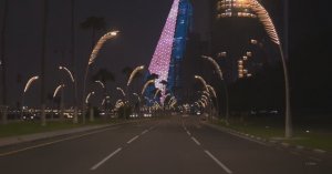 Катар 4K HDR - Восход солнца - Поездка по центру города