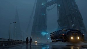 Relaxing Sci Fi Music | Cinematic Journey Through Dystopian City Soundscape