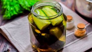 Огурцы с яблочным соком на зиму