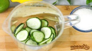 Огуречный лимонад с лаймом