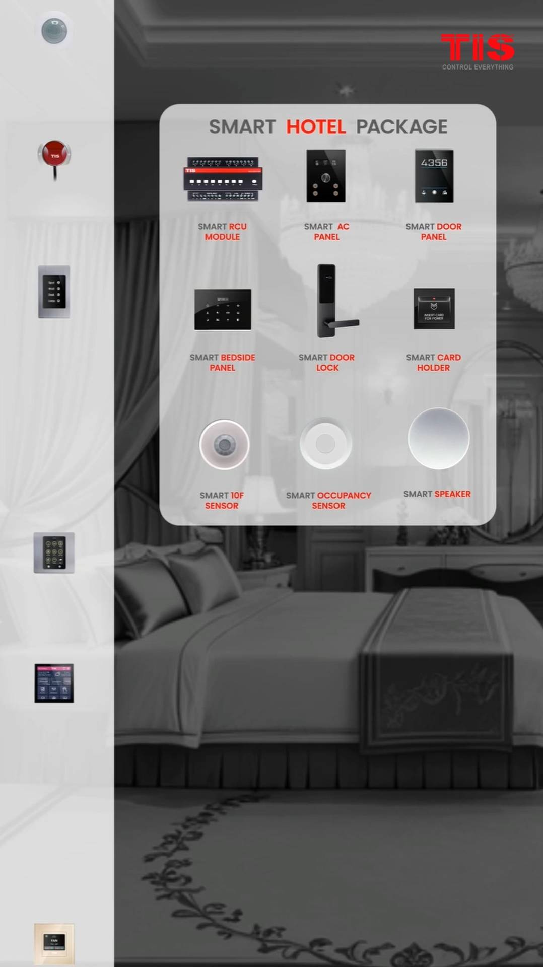 Умный отель TIS. Софт и оборудование от одного производителя. Все оборудование согласовано на 100%