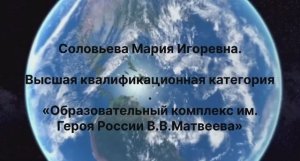 Визитная карточка «самый классный классный» Соловьева М.И. 2025г.