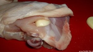 Курица в рукаве с картошкой