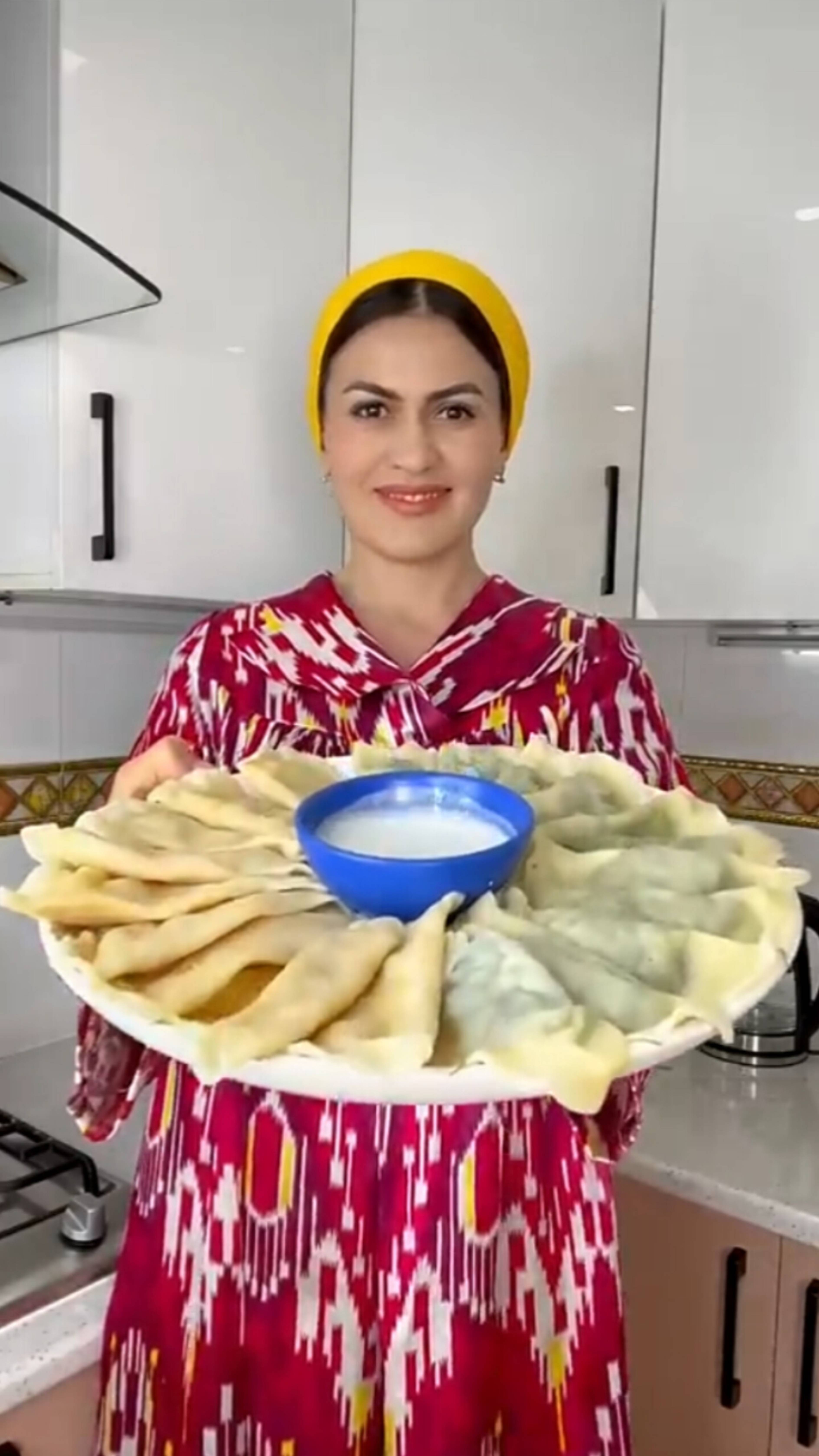 Харезмская традиционная блюдо Кади Барак смотреть онлайн