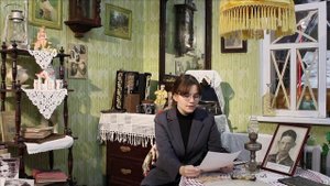 Фронтовое письмо солдата Михаила Бойкова своей семье читает Софья Шехматова