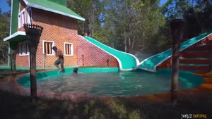 Невероятное строительство  своими руками .