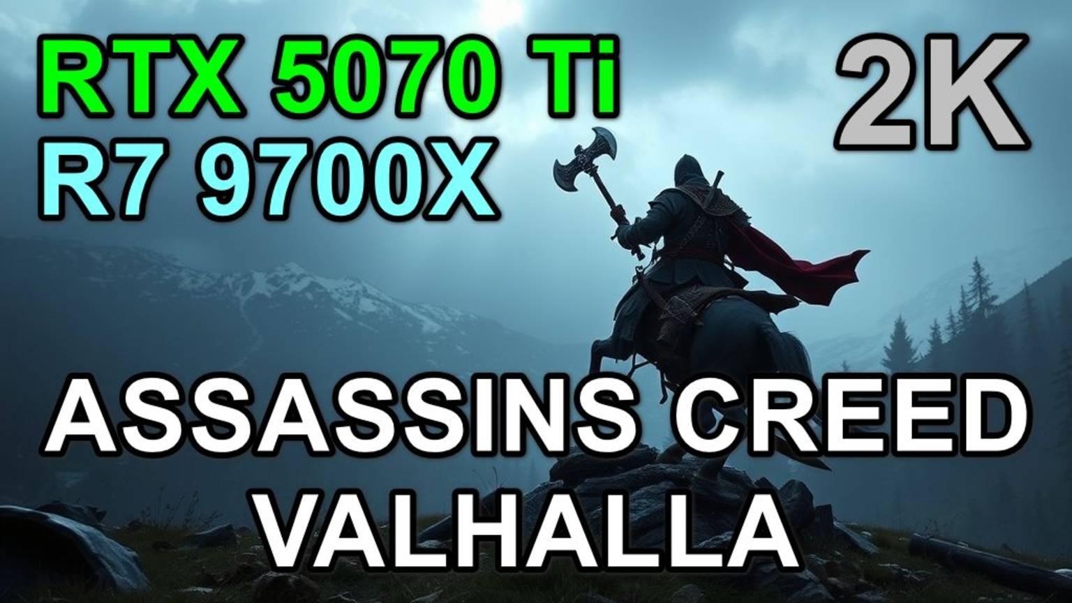 RYZEN 7 9700X + RTX 5070 Ti 16GB в ASSASSINS CREED VALHALLA ( 1440p )