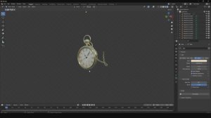 Карманные часы в Blender за минуту 12