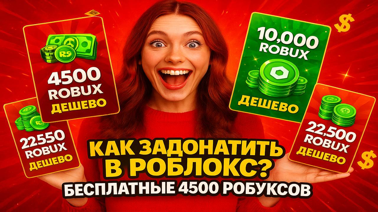 КАК ДОНАТИТЬ В РОБЛОКС | ГДЕ КУПИТЬ РОБУКСЫ ДЕШЕВО В РОССИИ | ДОНАТ В ROBLOX