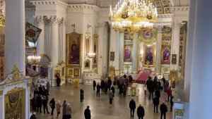 12.10.2025. Ранняя Литургия. Свято-Троицкий Измайловский собор Санкт-Петербурга.