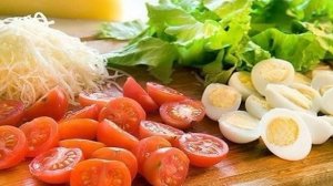 Салат Новогодний из креветок