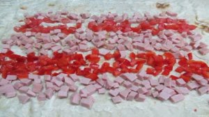 Рулет из лаваша в микроволновке