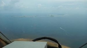 АН-12 посадка Мальдивы.