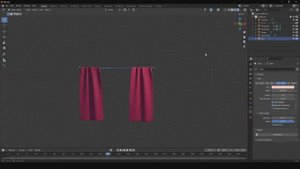 Шторы в Blender за 1 минуту
