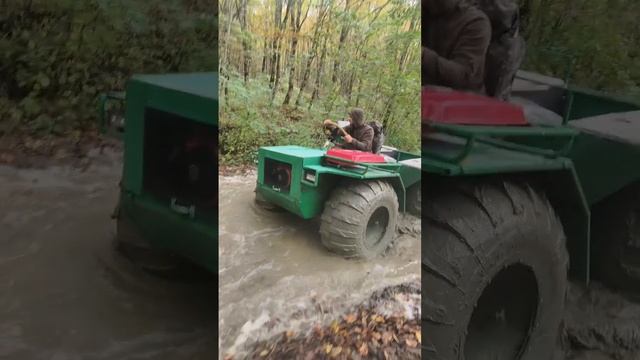 Поездка на Аюкские водопады по старой дороге через трубы после дождя.