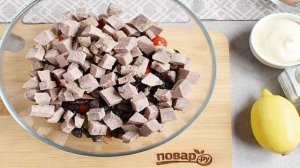 Салат Гурман с языком