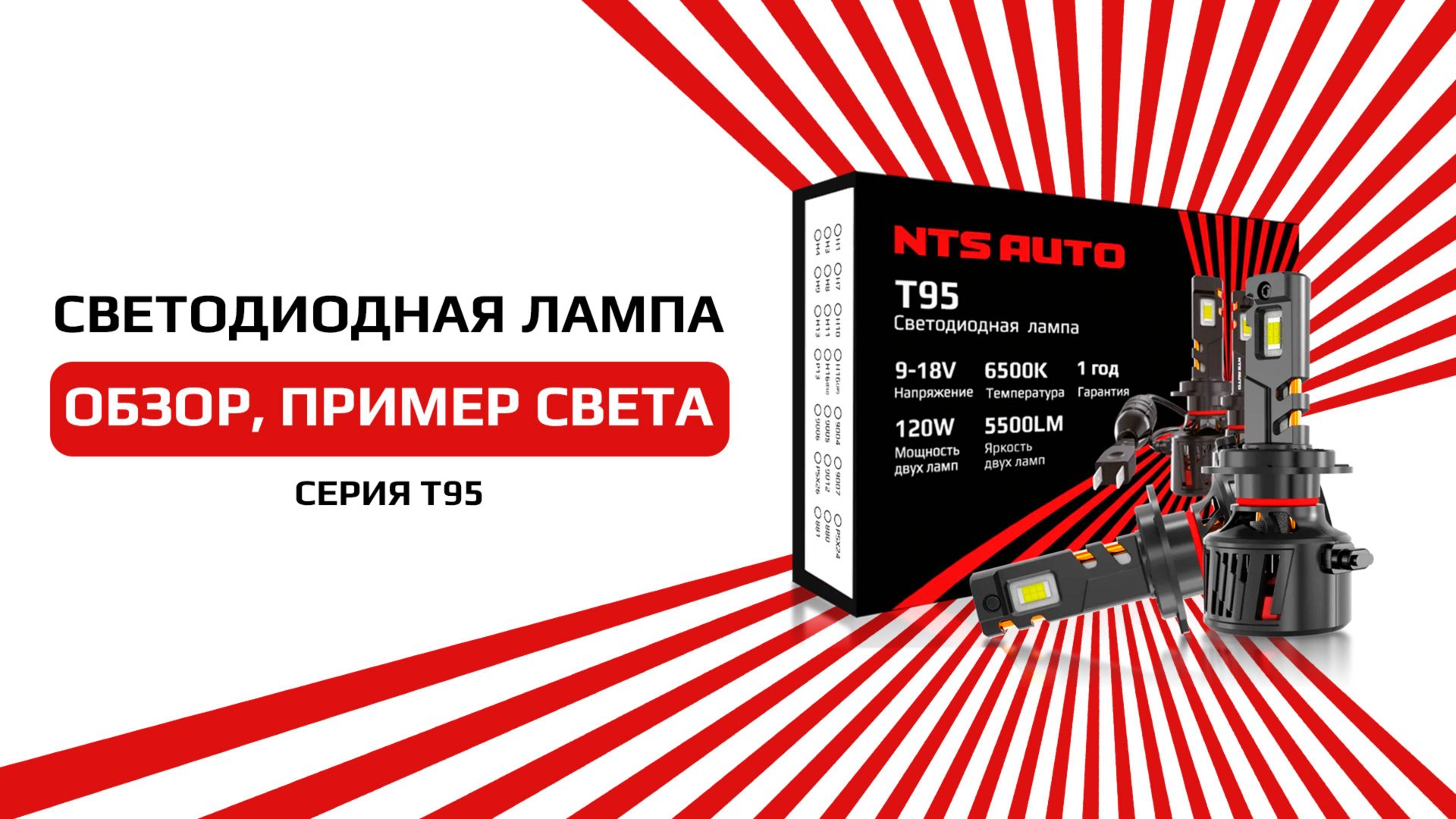 Светодиодная лампа T95 с обманкой которая подходит для 99% автомобилей смотреть онлайн