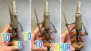 Лепим To To To Sahur из пластилина