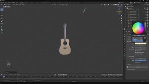 Гитару в Blender за минуту
