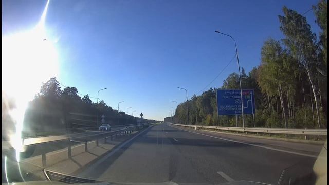 Движение на автомобиле из посёлка Боровский до СНТ 