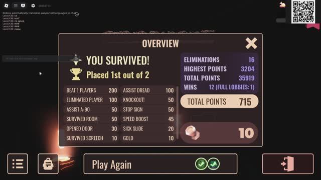 ROBLOX DOORS с этого момента - я блогер коллекционер (как играю в батл мод + спешки пытался крестюз)