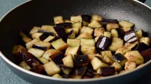 Салат из баклажанов и нута