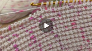 Узор крючком в тунисской технике вязания 🙂 #тунисскоевязание #всевжизнисвязано #вязаниекрючком