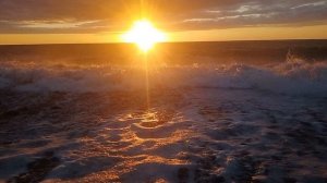 Закат на черном море. Грузия. Батуми