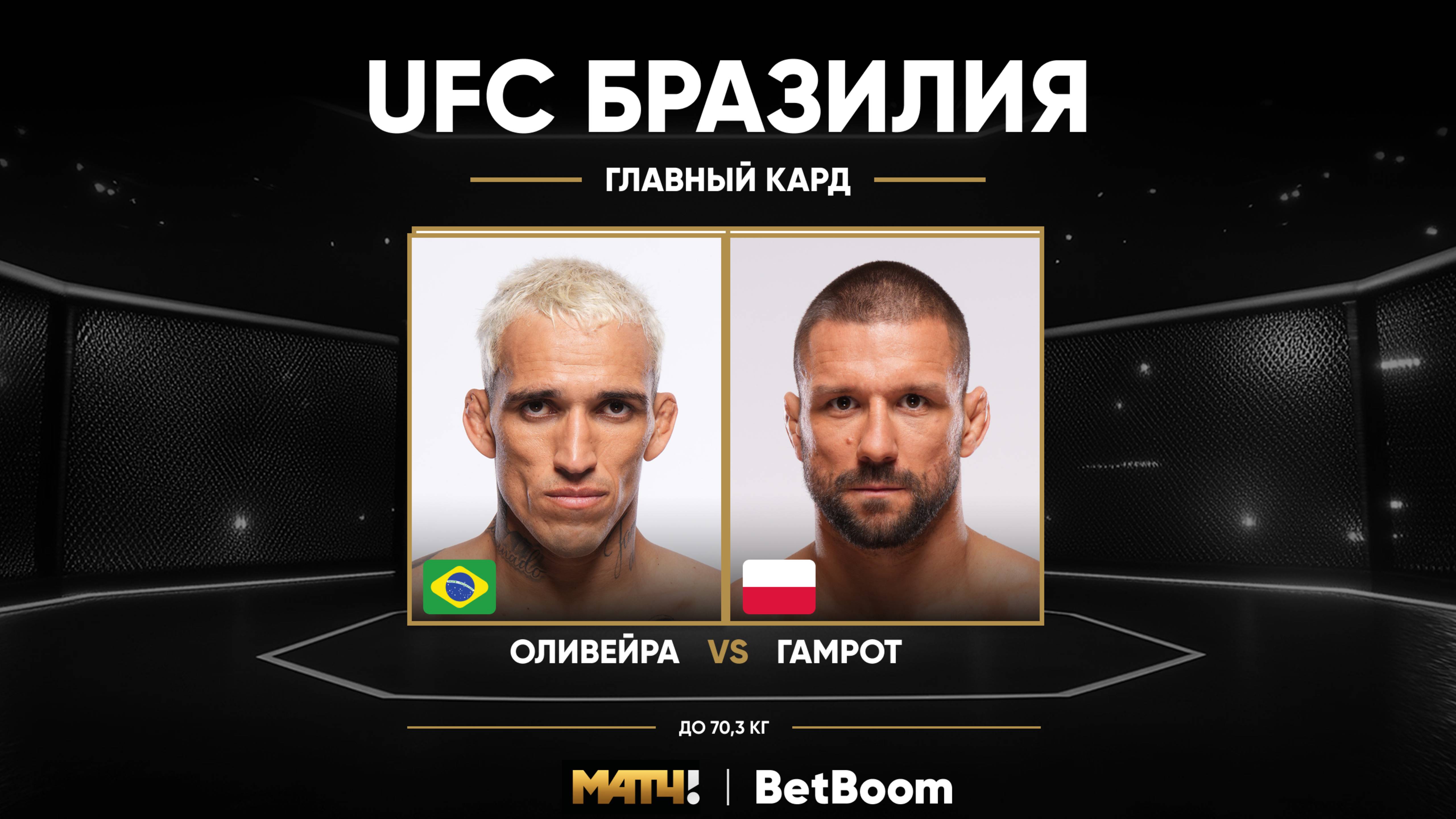 Чарльз Оливейра против Матеуша Гамрота (видео). UFC Fight Night
